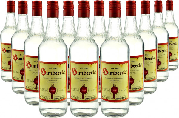 12 Flaschen Prinz Himbeerla 1,0l Spirituose aus Österreich