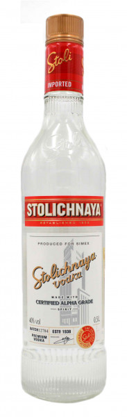 Stolichnaya Wodka 0,5l - Russischer Vodka