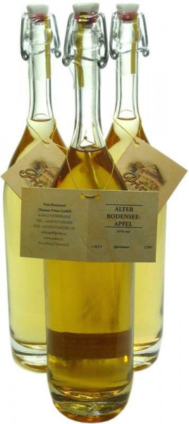 3 Flaschen Prinz Alter Bodensee Apfel 0,5l - im Holzfass gereift aus Österreich