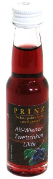 Prinz Alt-Wiener-Zwetschken-Likör 0,02l Miniatur aus Österreich