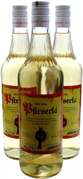 3 Flaschen Prinz Pfirserla ( Pfirsichschnaps ) 1,0l aus Österreich