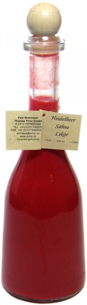 Prinz Heidelbeer-Sahne-Likör in Rustikaflasche
