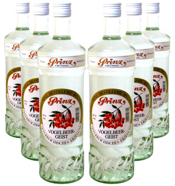 6 Flaschen Prinz Vogelbeer-Geist 1,0l aus Österreich