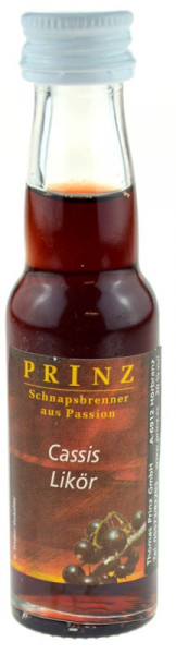 Prinz Cassis (Schwarze Johannisbeere) Likör 0,02l Miniatur - Likör aus Österreich