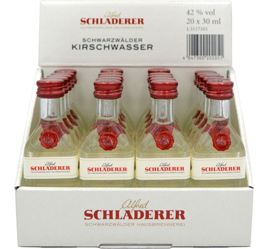 Schladerer Kirschwasser 20x0,03l Miniaturen