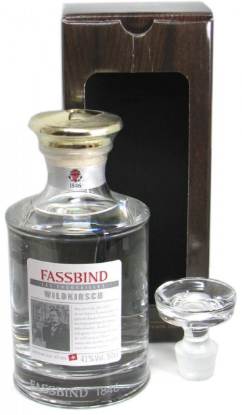 Fassbind Wildkirsch 0,5l in exclusivem Kristalldekanter + Glasstopfen Edelbrand