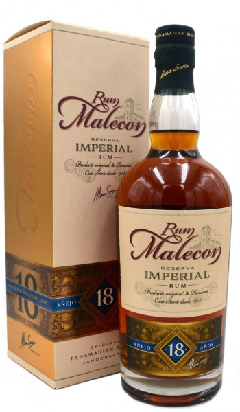 Malecon 18 Jahre 0,7l - brauner Rum aus Panama