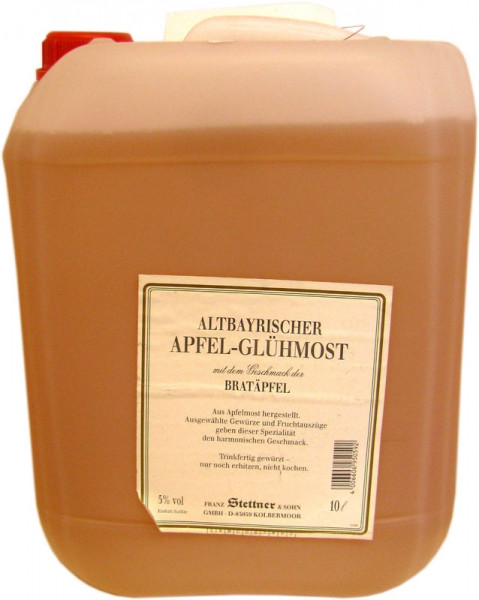 Altbayrischer Apfel-Glühmost 10 Liter Kanister