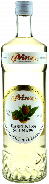 Prinz Haselnuss Schnaps 1,0l - Spirituose aus Österreich