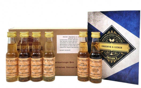 Vita Dulcis Tasting Box Whisky: fruchtig & lecker 6x0,02l - Edition No. 2