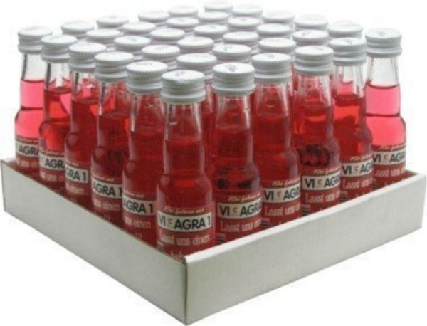 Prinz Viagra rot 36x0,02l Miniaturen - roter Wodka-Feigen-Likör der Party-Gag aus Hörbranz in Österr
