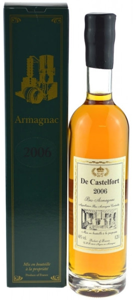 De Castelfort Armagnac Jahrgang 2006 - abgefüllt 2016 - 10 Jahre im Fass gelagert