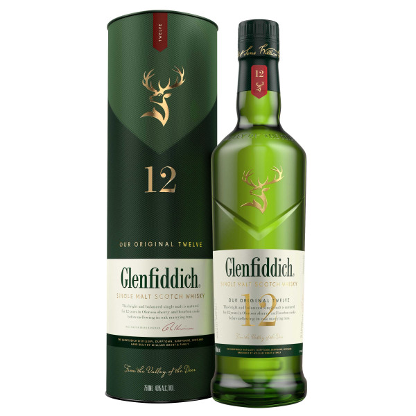 Glenfiddich 12 Jahre Single Malt Scotch Whisky 0,7l incl. Geschenkdose