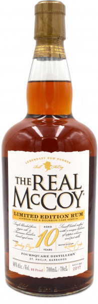 The Real McCoy 10 Jahre Virgin Oak & Bourbon Cask Rum 0,7l