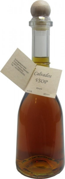 Calvados ( Apfelbrand ) VSOP 5 Jahre 0,5l in Rustikaflasche - Abfüller Prinz