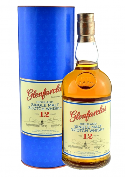 Glenfarclas Whisky 12 Jahre Originalabfüllung 1,0l inkl. Geschenkdose - Highland Single Malt Scotch 