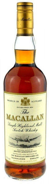 Macallan Whisky British Aerospace PLC 0,7l - 12 Jahre Sherry Wood - The Macallan Single Highland