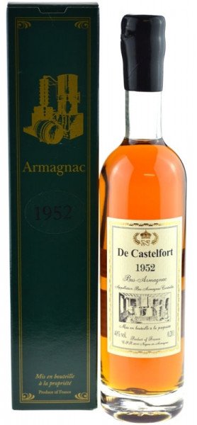 De Castelfort Armagnac Jahrgang 1952 - abgefüllt 2015 - 63 Jahre im Fass gelagert
