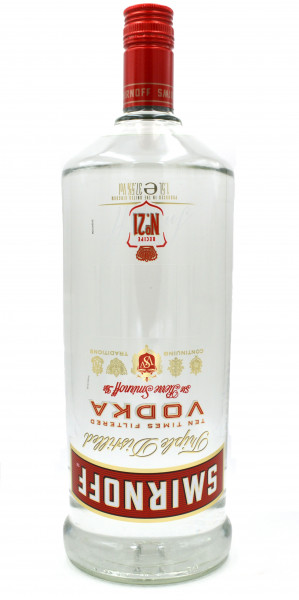 Smirnoff Vodka Red Label No. 21 - 1,5l Großflasche mit 37,5% vol. - Wodka